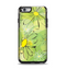 The Vibrant Green Outlined Floral Apple iPhone 6 Otterbox Symmetry Case Skin Set