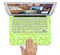 The Vibrant Green Paw Prints Skin Set for the Apple MacBook Pro 13" with Retina Display