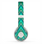 The Vibrant Green Sharp Chevron Pattern Skin for the Beats by Dre Solo 2 Headphones