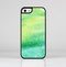 The Vibrant Green Watercolor Panel Skin-Sert for the Apple iPhone 5-5s Skin-Sert Case