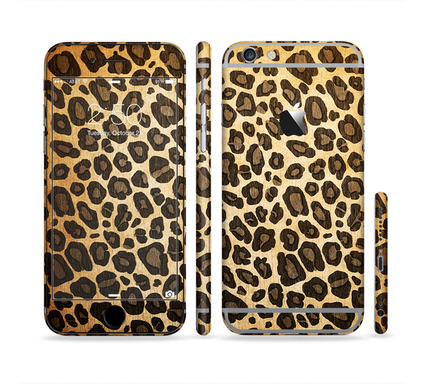 The Vibrant Leopard Print V23 Sectioned Skin Series for the Apple iPhone 6