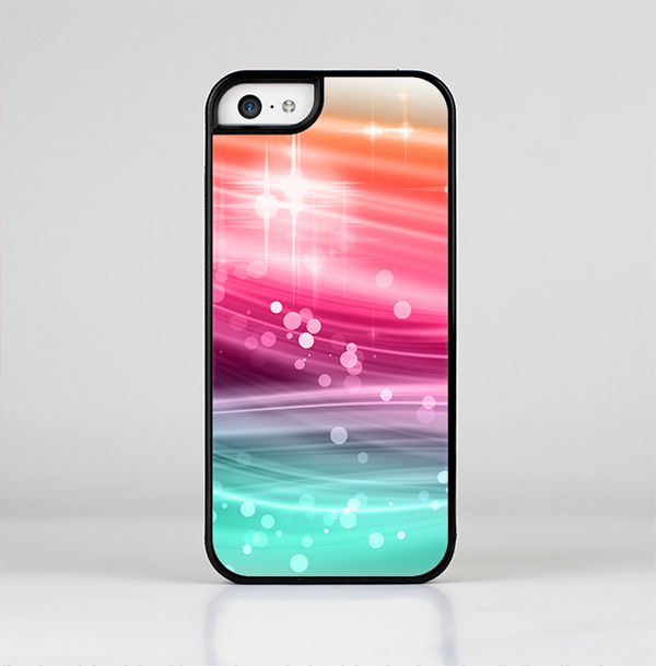The Vibrant Multicolored Abstract Swirls Skin-Sert for the Apple iPhone 5c Skin-Sert Case