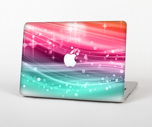 The Vibrant Multicolored Abstract Swirls Skin Set for the Apple MacBook Pro 13" with Retina Display