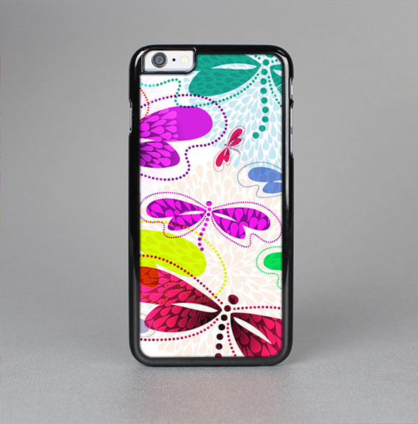 The Vibrant Neon Vector Butterflies Skin-Sert for the Apple iPhone 6 Skin-Sert Case