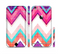 The Vibrant Pink & Blue Chevron Pattern Sectioned Skin Series for the Apple iPhone 6