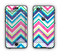 The Vibrant Pink & Blue Layered Chevron Pattern Apple iPhone 6 Plus LifeProof Nuud Case Skin Set