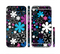 The Vibrant Pink & Blue Vector Floral Sectioned Skin Series for the Apple iPhone 6 Plus