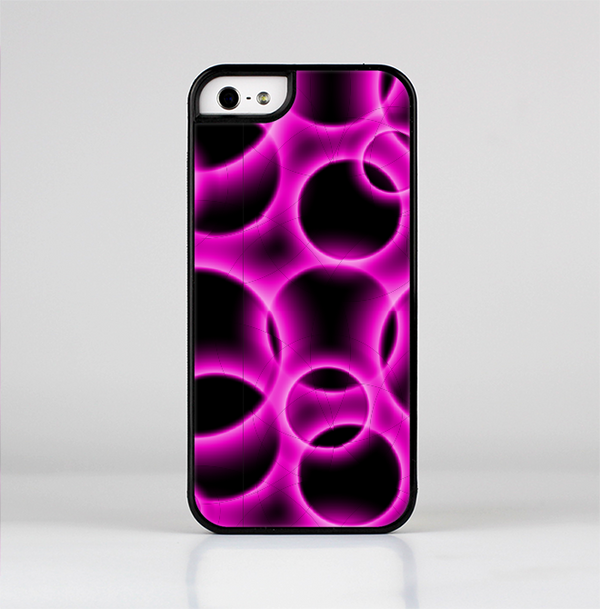 The Vibrant Pink Glowing Cells Skin-Sert for the Apple iPhone 5-5s Skin-Sert Case
