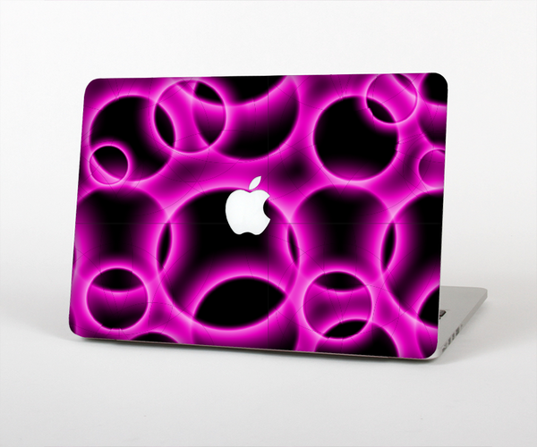 The Vibrant Pink Glowing Cells Skin Set for the Apple MacBook Pro 15" with Retina Display