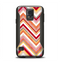 The Vibrant Red & Yellow Sharp Layered Chevron Pattern Samsung Galaxy S5 Otterbox Commuter Case Skin Set