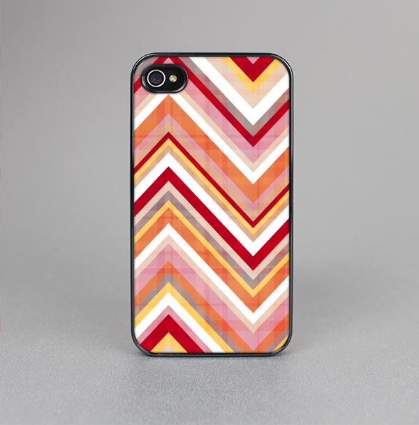 The Vibrant Red & Yellow Sharp Layered Chevron Pattern Skin-Sert for the Apple iPhone 4-4s Skin-Sert Case