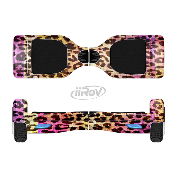 The Vibrant Striped Cheetah Animal Print Full-Body Skin Set for the Smart Drifting SuperCharged iiRov HoverBoard