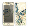 The Vibrant Tan & Blue Butterfly Outline copy Skin for the Apple iPhone 5c