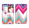 The Vibrant Teal & Colored Chevron Pattern V1 Skin For The Apple iPod Classic