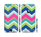 The Vibrant Teal & Colored Layered Chevron V3 Sectioned Skin Series for the Apple iPhone 6