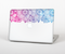 The Vibrant Vintage Polka & Sketch Pink-Blue Floral Skin Set for the Apple MacBook Pro 13" with Retina Display