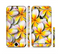 The Vibrant Yellow Flower Pattern Sectioned Skin Series for the Apple iPhone 6 Plus