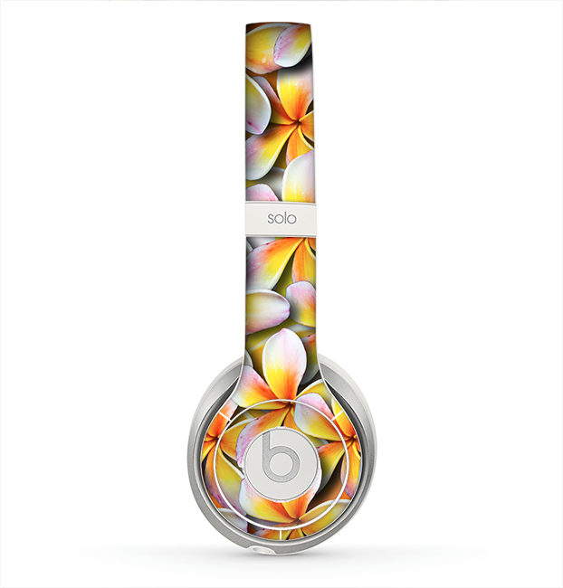 The Vibrant Yellow Flower Pattern Skin for the Beats by Dre Solo 2 Headphones