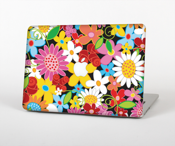 The Vibrant vector Flower Petals Skin Set for the Apple MacBook Pro 13" with Retina Display