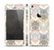The Vintage Abstract Owl Tan Pattern Skin Set for the Apple iPhone 5s