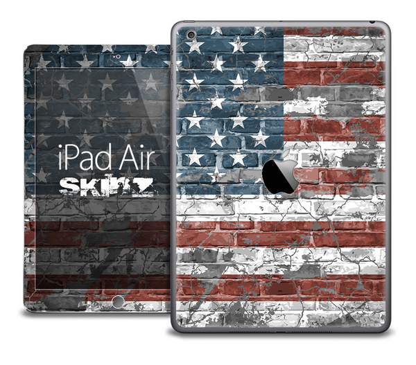 The Vintage American Flag Skin for the iPad Air