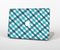 The Vintage Blue & Black Plaid Skin Set for the Apple MacBook Pro 15" with Retina Display