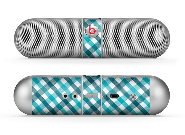 The Vintage Blue & Black Plaid Skin for the Beats by Dre Pill Bluetooth Speaker
