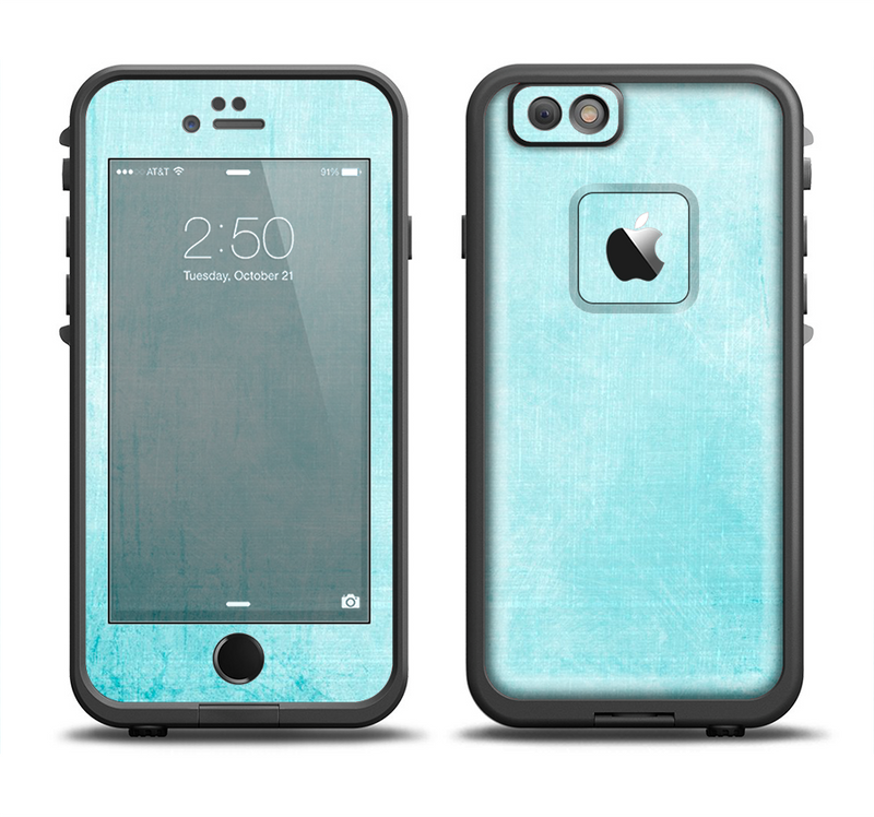 The Vintage Blue Textured Surface Apple iPhone 6/6s Plus LifeProof Fre Case Skin Set