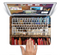 The Vintage Bookcase V1 Skin Set for the Apple MacBook Pro 13" with Retina Display