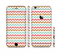 The Vintage Brown-Teal-Pink Chevron Pattern Sectioned Skin Series for the Apple iPhone 6