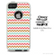 The Vintage Chevron Colored Skin For The iPhone 4-4s or 5-5s Otterbox Commuter Case
