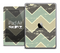The Vintage Chevron Grunge Green Skin for the iPad Air