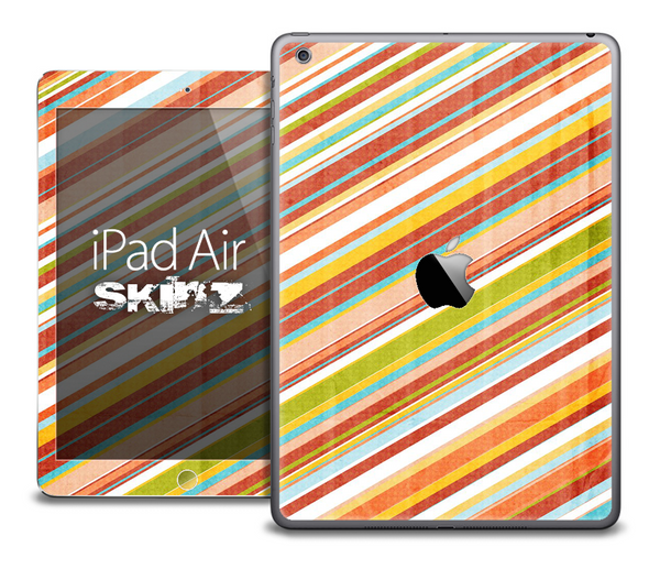 The Vintage Color Striped Skin for the iPad Air