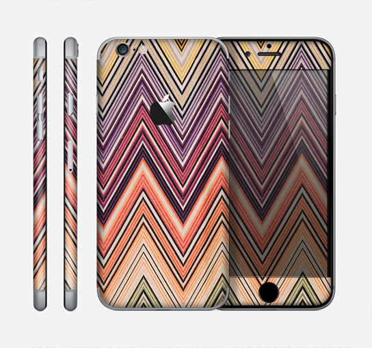 The Vintage Colored V3 Chevron Pattern Skin for the Apple iPhone 6