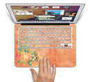 The Vintage Coral Floral Skin Set for the Apple MacBook Pro 13" with Retina Display