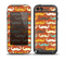 The Vintage Dark Red Mustache Pattern Skin for the iPod Touch 5th Generation frē LifeProof Case