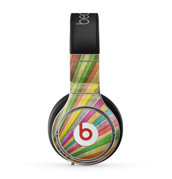 The Vintage Downward Ray of Colors Skin for the Beats by Dre Pro Headphones
