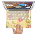 The Vintage Golden Flowers Skin Set for the Apple MacBook Pro 15" with Retina Display