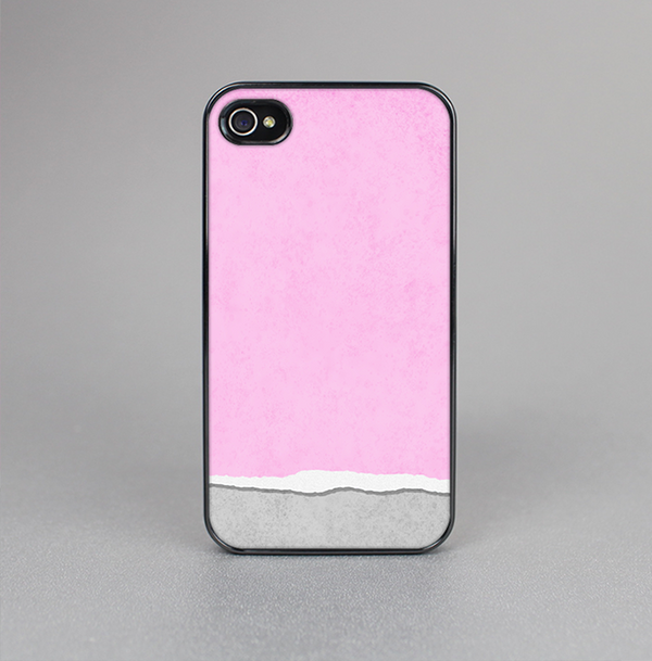 The Vintage Gray & Pink Texture Skin-Sert for the Apple iPhone 4-4s Skin-Sert Case