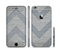 The Vintage Gray Textured Chevron Pattern Wide V3 Sectioned Skin Series for the Apple iPhone 6