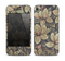 The Vintage Green Pastel Flower pattern Skin for the Apple iPhone 4-4s