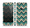The Vintage Green & Tan Chevron Pattern Skin Set for the Apple iPhone 5