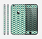 The Vintage Green & Tan Chevron Pattern Skin for the Apple iPhone 6