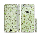 The Vintage Green Tiny Floral Sectioned Skin Series for the Apple iPhone 6 Plus