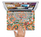 The Vintage Hand-Painted Coral Abstract Pattern Skin Set for the Apple MacBook Pro 13" with Retina Display