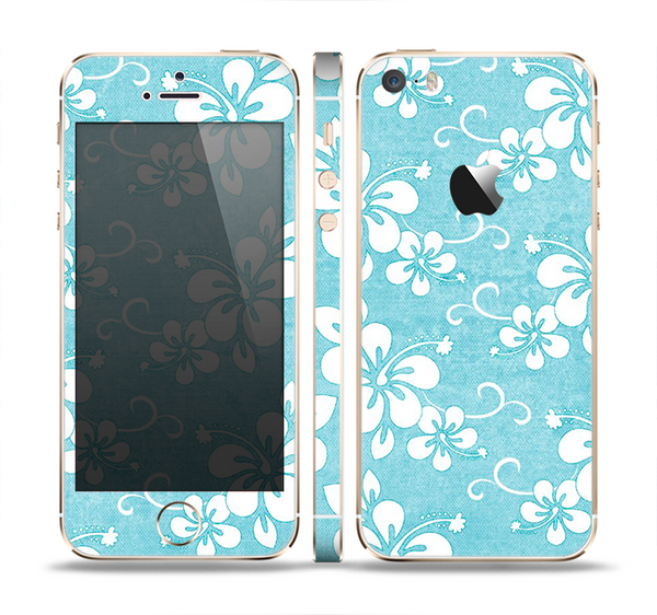 The Vintage Hawaiian Floral Skin Set for the Apple iPhone 5s