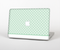 The Vintage Light Green Polka Dot With White Strip Skin Set for the Apple MacBook Pro 15" with Retina Display