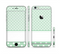 The Vintage Light Green Polka Dot With White Strip copy Sectioned Skin Series for the Apple iPhone 6 Plus