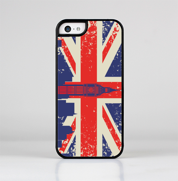The Vintage London England Flag Skin-Sert for the Apple iPhone 5c Skin-Sert Case