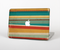 The Vintage Orange Slanted Stripes Skin Set for the Apple MacBook Pro 13" with Retina Display
